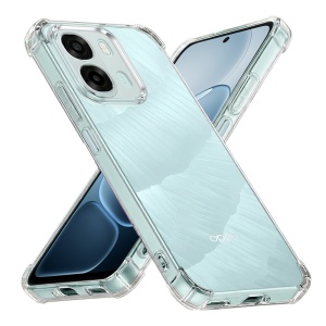 Husa pentru Oppo A6x 4G / 5G din Silicon Slim, Margini Antisoc, set cu sticker, Shockproof Clear Silicone, Transparenta