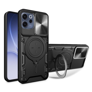 Husa pentru Oppo Reno 15F / Reno15 FS 5G, SKYDDAR INNOVATION, CamGuard Pro, Inel Magnetic, Protectie Camera, set cu sticker, Negru