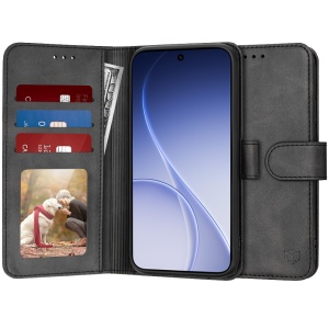 Husa pentru Oppo Reno 15F / Reno15 FS 5G, SKYDDAR INNOVATION, Diary Book, tip carte cu Portofel Interior, Antisoc, set cu sticker, Negru