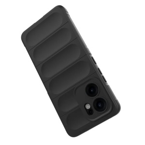 Husa pentru Oppo Reno13 F 4G, SKYDDAR INNOVATION, Vogue din Silicon Mat, set cu sticker, Rosu - Img 2