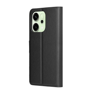 Husa pentru Oppo Reno14, SKYDDAR INNOVATION, Leather Folio tip Carte, cu Portofel Interior, Finisaje Premium, set cu sticker, Negru - Img 6