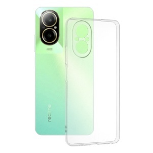 Husa pentru Realme C67 4G, SKYDDAR INNOVATION, ClearGuard, din silicon transparent, set cu sticker, Transparenta