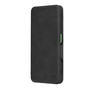 Husa pentru Realme C67 4G, SKYDDAR INNOVATION, Safe Wallet tip carte din Piele Ecologica, Suport Carduri, Inchidere Magnetica, Negru, set cu sticker  - Img 6