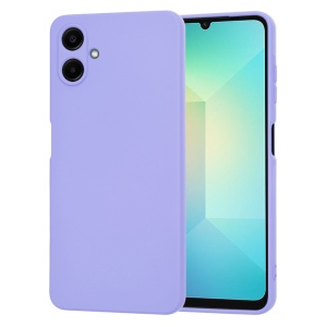 Husa pentru Samsung Galaxy A06 din Silicon Catifelat, set cu sticker, SoftFlex, Violet