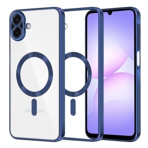 Husa pentru Samsung Galaxy A07 4G, SKYDDAR INNOVATION, Luxury Shield Magsafe, Protectie Antisoc, set cu sticker, Albastru