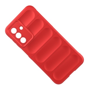 Husa pentru Samsung Galaxy A17 5G, SKYDDAR INNOVATION, Magic Shield, din Silicon Mat, set cu sticker, Rosu - Img 4
