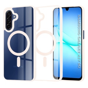 Husa pentru Samsung Galaxy A17 5G, SKYDDAR INNOVATION, MagSafe Pro din silicon, set cu sticker, Roz