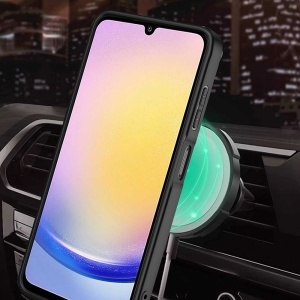 Husa pentru Samsung Galaxy A25 5G, SKYDDAR INNOVATION, RuggedCam, Inel magnetic antisoc, set cu sticker, Negru - Img 7