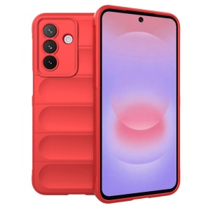 Husa pentru Samsung Galaxy A27 5G din Silicon Mat, Antisoc, set cu sticker, Magic Shield, Rosu