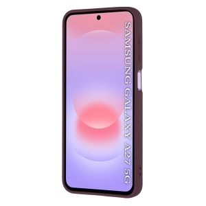 Husa pentru Samsung Galaxy A27 5G, SKYDDAR INNOVATION, din Silicon Catifelat, SoftElegance, set cu sticker, Bordo - Img 2