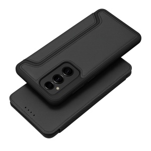 Husa pentru Samsung Galaxy A36 5G, SKYDDAR INNOVATION, RAZOR, Inchidere Magnetica, Buzunar Interior, Antisoc, set cu sticker, Negru