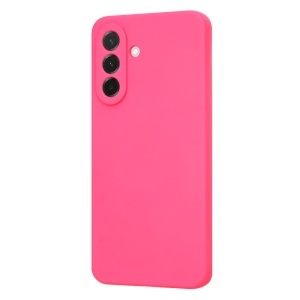 Husa pentru Samsung Galaxy A37 5G, SKYDDAR INNOVATION, din Silicon Catifelat, SoftElegance, set cu sticker, Fucsia - Img 3