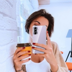 Husa pentru Samsung Galaxy A37 5G, SKYDDAR INNOVATION, Shockproof Clear Silicone, Silicon Slim, set cu sticker, Transparenta - Img 6