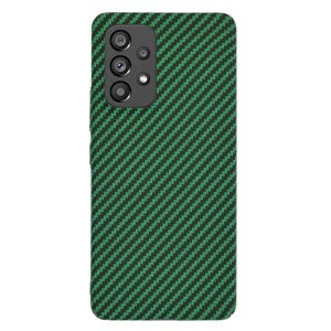 Husa pentru Samsung Galaxy A53 5G, Finisaj Premium cu Textura de Carbon, Design Elegant, SKDR CarbonFlex - Verde - Img 2