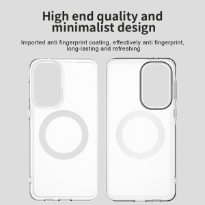 Husa pentru Samsung Galaxy A57 5G, MagSafe, Antisoc, set cu sticker, CandyCase, Alb - Img 5