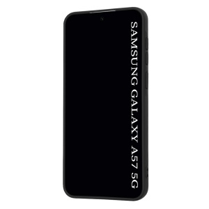 Husa pentru Samsung Galaxy A57 5G, SKYDDAR INNOVATION, din Silicon Catifelat, SoftElegance, set cu sticker, Negru - Img 2