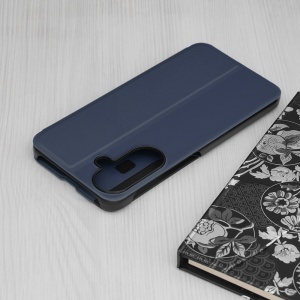 Husa pentru Samsung Galaxy A57 5G, tip carte, set cu sticker, eFold, Albastru - Img 5