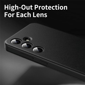 Husa pentru Samsung Galaxy A57 5G tip carte, Skyddar, cu portofel si SmartView, Premium, set cu sticker, Negru - Img 6