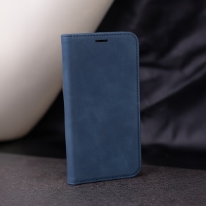 Husa pentru Samsung Galaxy S20 FE+Galaxy S20 FE 5G tip carte, piele ecologica, buzunar interior, set cu sticker, smart suede, Albastru - Img 4