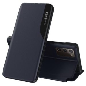 Husa pentru Samsung Galaxy S20 FE / Galaxy S20 FE 5G, tip carte, set cu sticker, eFold, Albastru