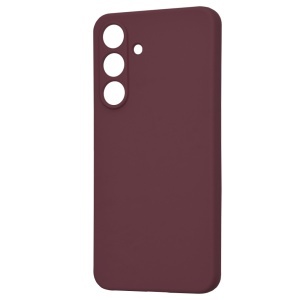 Husa pentru Samsung Galaxy S25 FE din Silicon Catifelat, SoftElegance, set cu sticker, Bordo - Img 4