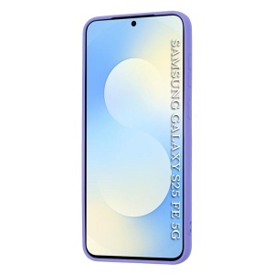Husa pentru Samsung Galaxy S25 FE din Silicon Catifelat, SoftElegance, set cu sticker, Violet - Img 2