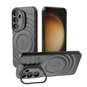 Husa pentru Samsung Galaxy S25, SKYDDAR, Pulse Case Magsafe din Silicon, Negru - Img 1