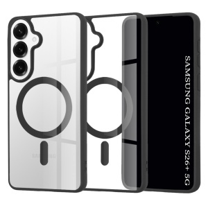 Husa pentru Samsung Galaxy S26 Edge, SKYDDAR INNOVATION, MagSafe Pro din silicon, set cu sticker, Negru