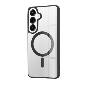 Husa pentru Samsung Galaxy S26 Edge, SKYDDAR INNOVATION, MagSafe Pro din silicon, set cu sticker, Negru - Img 4