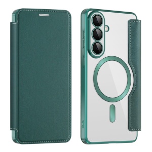 Husa pentru Samsung Galaxy S26 tip carte, SKYDDAR INOVATION, SmartMag Book, Magsafe, RFiD, Suport Carduri, set cu sticker, Verde - Img 3