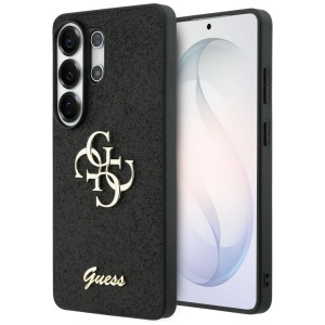 Husa pentru Samsung Galaxy S26 Ultra, Fixed Glitter Big 4G Metal Logo, Guess, Negru
