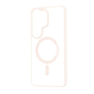 Husa pentru Samsung Galaxy S26 Ultra, SKYDDAR INNOVATION, MagSafe Pro din silicon, set cu sticker, Roz - Img 4