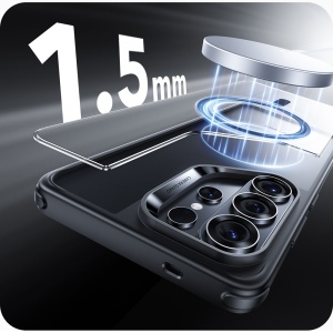 Husa pentru Samsung Galaxy S26 Ultra, slim, ESR Classic Hybrid HaloLock, Negru/transparenta - Img 5
