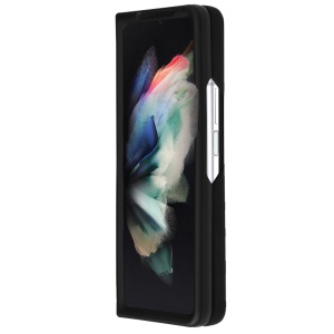 Husa pentru Samsung Galaxy Z Fold3 5G, SKYDDAR INNOVATION, Glinth cu Inel Rotativ 360° Magnetic, Negru, set cu sticker - Img 12