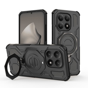 Husa pentru Xiaomi 15T, Antisoc, SKYDDAR INOVATION, Carbon Shield PRO, Magsafe, set cu sticker, Negru