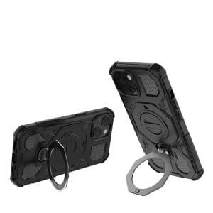 Husa pentru Xiaomi 15T, Antisoc, SKYDDAR INOVATION, Carbon Shield PRO, Magsafe, set cu sticker, Albastru - Img 4
