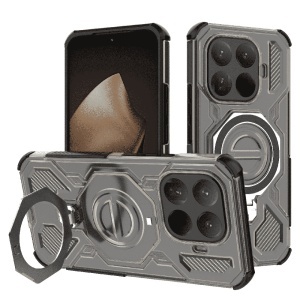 Husa pentru Xiaomi 15T Pro, Antisoc, SKYDDAR INOVATION, Carbon Shield PRO, Magsafe, set cu sticker, Fumuriu