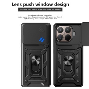Husa pentru Xiaomi 15T Pro, SKYDDAR INNOVATION, CamShield, Inel magnetic, set cu sticker, Roz - Img 6