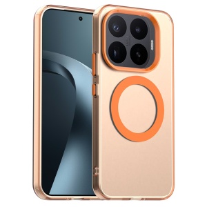 Husa pentru Xiaomi 17T Pro, MagSafe, Antisoc, Margini ridicate, Mat, set cu sticker, CandyCase, Portocaliu