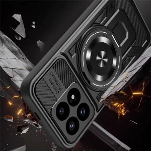 Husa pentru Xiaomi Poco F8 Pro, Inel Magnetic, Antisoc, set cu sticker, RuggedCam, Albastru - Img 4