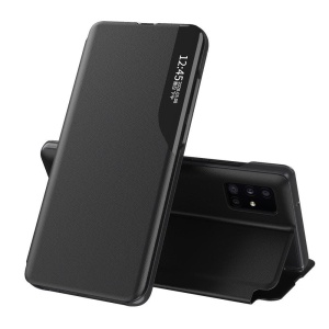 Husa pentru Xiaomi Redmi 14C / Poco C75, SKYDDAR INNOVATION, Eco View, tip carte, Negru, set cu sticker
