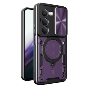 Husa pentru Xiaomi Redmi 15 5G / Redmi 15 4G, SKYDDAR INNOVATION, CamGuard Pro, Inel Magnetic, Protectie Camera, set cu sticker, Mov