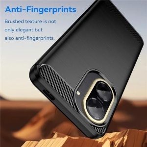 Husa pentru Xiaomi Redmi A5 4G din Silicon Premium, Slim, cu textura Carbon, set cu sticker, Carbon Silicone, Negru - Img 5