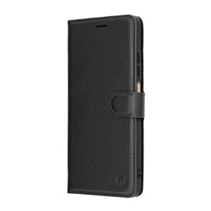 Husa pentru Xiaomi Redmi A5 4G (Standard), SKYDDAR INNOVATION, Leather Folio tip Carte, cu Portofel Interior, Finisaje Premium, set cu sticker, Negru - Img 5
