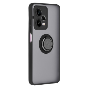 Husa pentru Xiaomi Redmi Note 12 Pro 5G, SKYDDAR INNOVATION, Glinth cu Inel Rotativ 360° Magnetic, Negru, set cu sticker - Img 10
