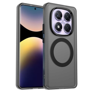 Husa pentru Xiaomi Redmi Note 14 Pro 4G, MagSafe, Antisoc, set cu sticker, CandyCase, Negru