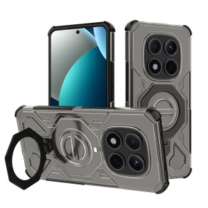 Husa pentru Xiaomi Redmi Note 15 Pro 5G, Antisoc, SKYDDAR INOVATION, Carbon Shield PRO, Magsafe, set cu sticker, Fumuriu