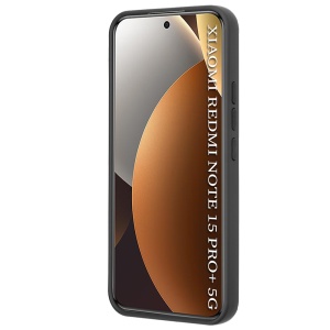 Husa pentru Xiaomi Redmi Note 15 Pro+ 5G / Poco M8 Pro 5G, SKYDDAR INNOVATION, Glinth cu Inel Rotativ 360° Magnetic, set cu sticker, Negru  - Img 6