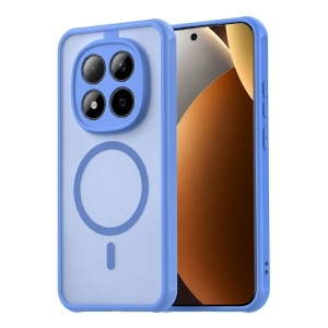 Husa pentru Xiaomi Redmi Note 15 Pro+ 5G / Poco M8 Pro 5G, SKYDDAR INNOVATION, HaloFrost MagSafe II, Antisoc, set cu sticker, Albastru