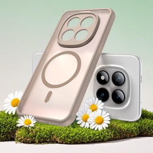 Husa pentru Xiaomi Redmi Note 15 Pro+ 5G / Poco M8 Pro 5G, SKYDDAR INNOVATION, HaloFrost MagSafe II, Antisoc, set cu sticker, Auriu - Img 6